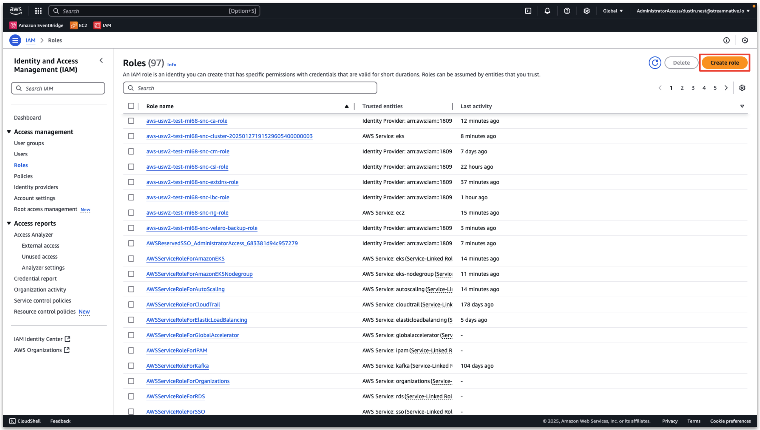 Click AWS Role